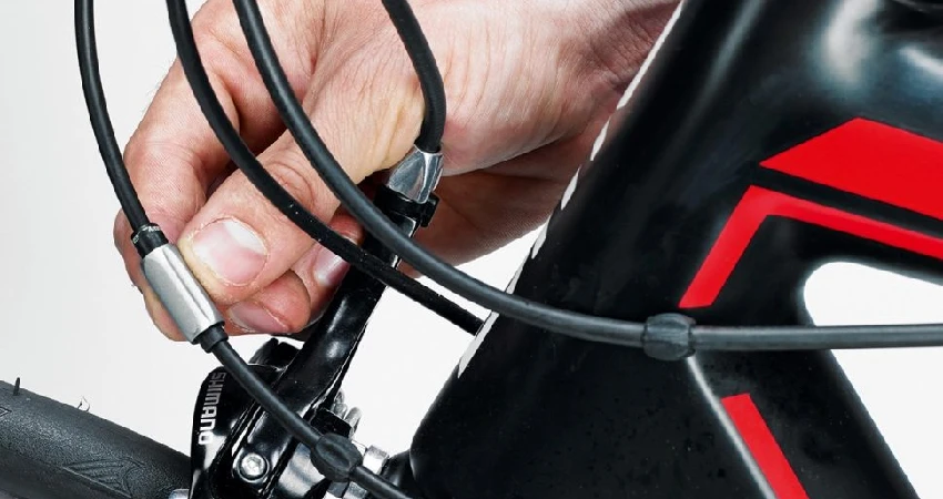 How to adjust front derailleur without barrel adjuster