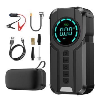 12V Car Emergency Jump Starter with Wireless Charging Power Bank – Portable Rescue Battery Pack
