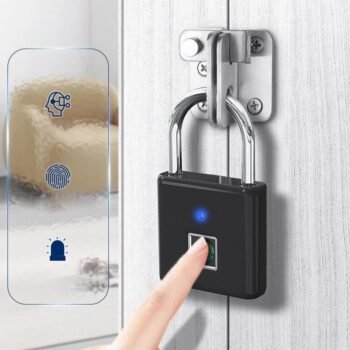 Smart Fingerprint Padlock – Waterproof & Anti-Theft Lock